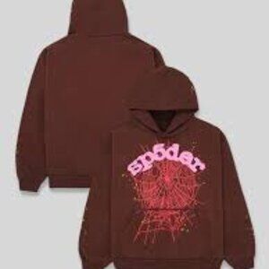 Sp5der Web Hoodie Brown